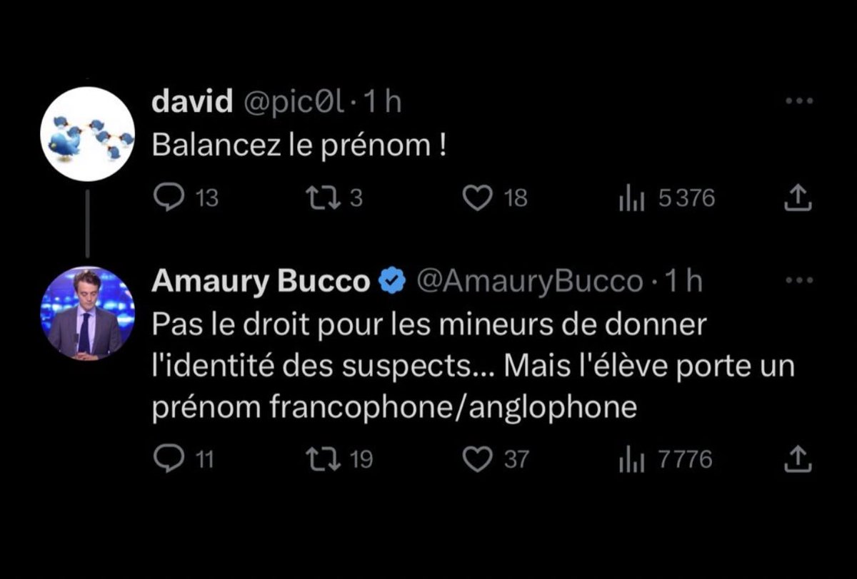 kamilabderrahmn's tweet photo. Je vous présente Amaury B. un journaliste, raciste et mythomane de CNEWS. https://t.co/14qDhfeYS7