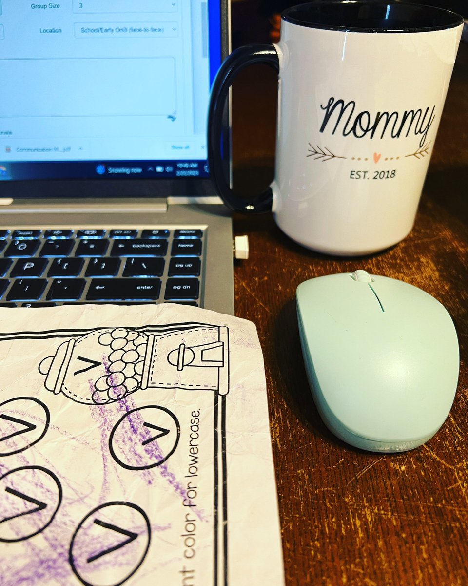 AshleighTratoOT's tweet photo. Snow day = paperwork day + messy hair and sweatpants. Anyone else feeling this??
#snowday #ot #pedsot #schoolot #paperwork #itdoesntstop https://t.co/IRxkKeFMws