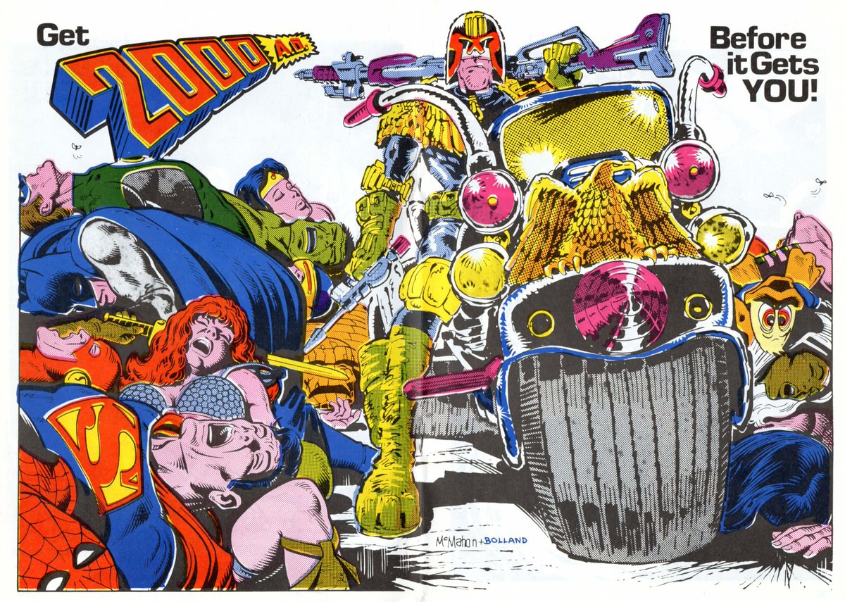 #superman is trending? We'll see about that...

Art by Brian Bolland and Mick McMahon.

#judgedredd #iamthelaw