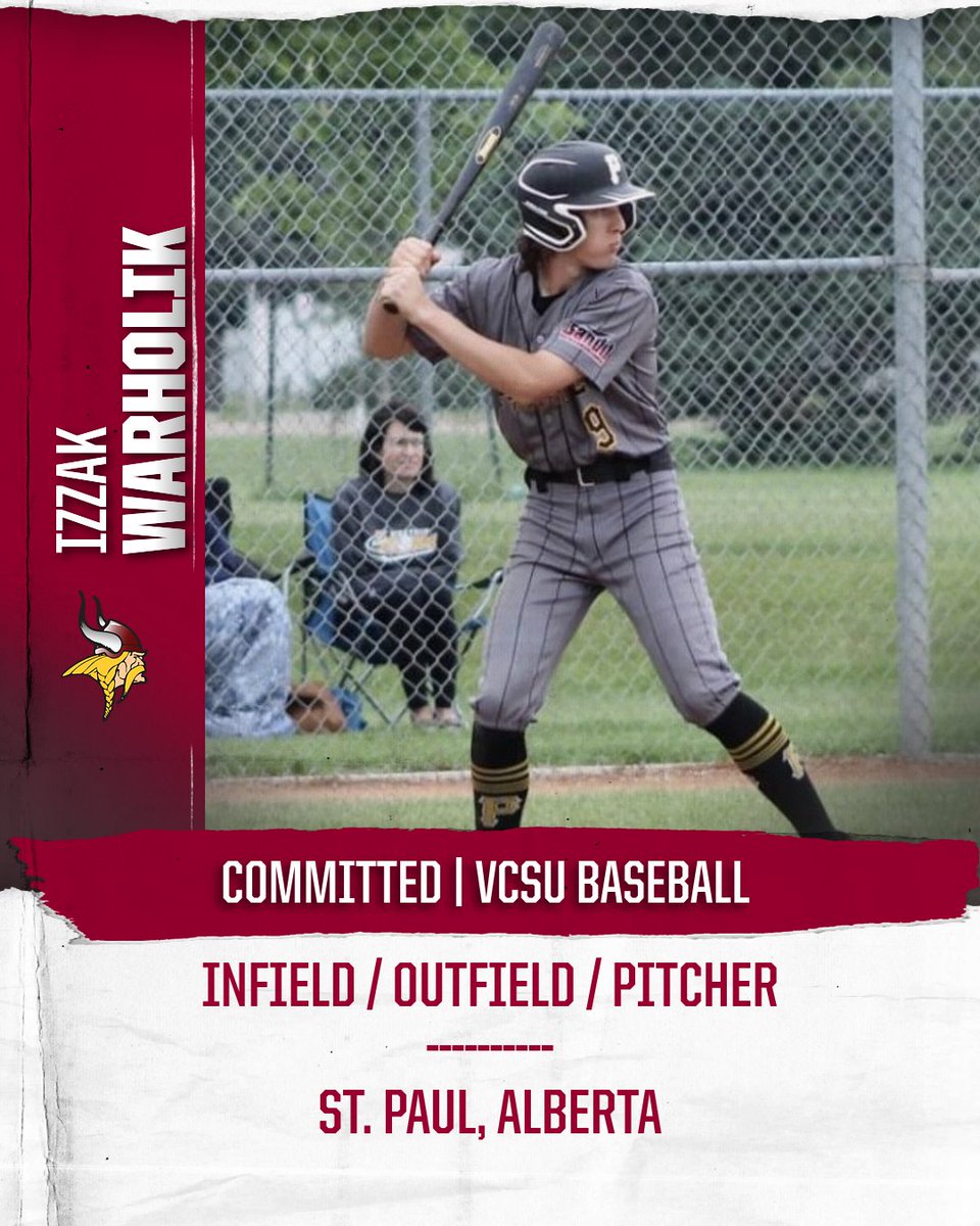 🏴‍☠️⚾ Official Signing Alert ⚾🏴‍☠️
 
VCSU Baseball

Name: Izzak Warholik
From: St. Paul Regional High School (St. Paul, Alberta)
Position: 3B/OF/RHP
Class: 2023

Welcome to the Viking brotherhood, Izzak!!! @PBR_Alberta <a href="/IzzakW/">Izzak warholik</a> <a href="/PrairiePirates/">Prairie Pirates Baseball</a> <a href="/AcademyBulldogs/">Bulldogs Baseball</a>