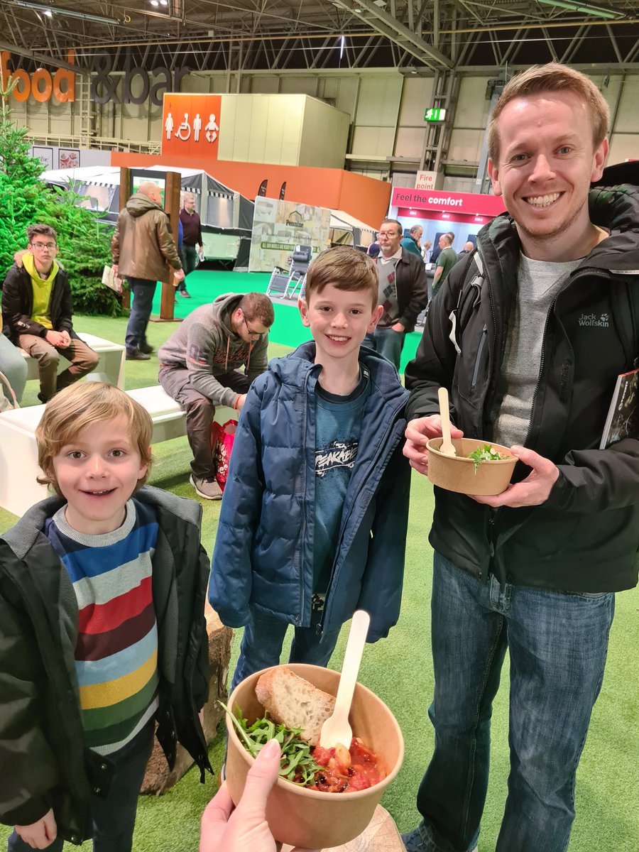 It was a pleasure to meet you <a href="/FellFoodie/">Harrison Ward | Fell Foodie</a> <a href="/thenec/">The NEC</a> today - delicious examples of cooking while  camping/hiking. My boys are never confident trying new foods, but they loved watching you cook and trying both dishes. Thank you!