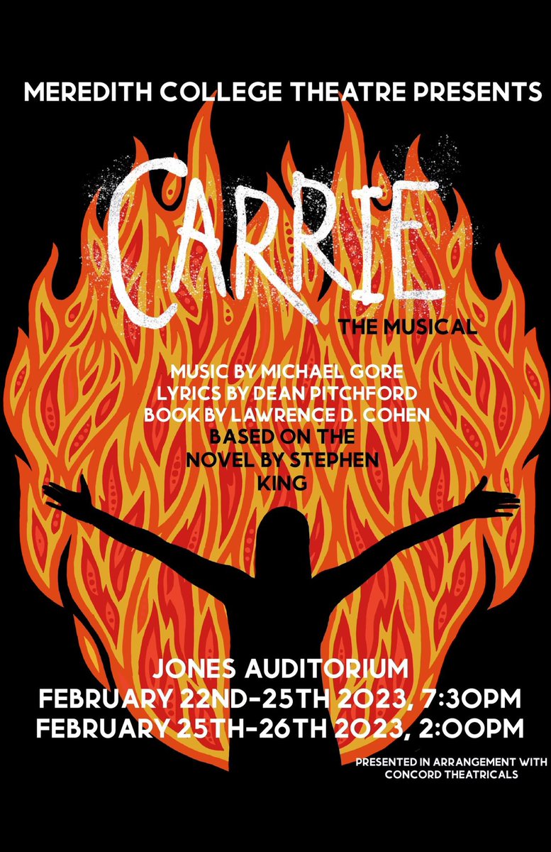 quepingoseyo's tweet image. Hey @StephenKing !! Look what’s going on in North Carolina. 
Mi niece is performing as Carrie. Wish her good luck 🙏
Greetings from Argentina. I’m your fan.