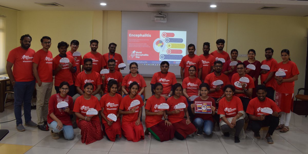 MIVMAHE's tweet photo. World Encephalitis Day! To commemorate this day, MIV participated in #BrainWalk. Let's work together to spread awareness of this devastating disease.
@MAHE_Manipal @encephalitis
#WorldEncephalitisDay #MIV #MAHE #Red4Wed #encephalitisawareness https://t.co/tTFSgi2oyQ