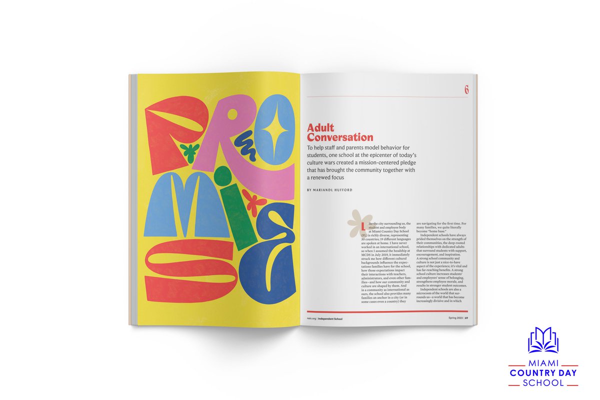 Join us in congratulating Mariandl Hufford for being published in the National Association of Independent Schools' Spring 2023 magazine. This prestigious honor highlights the national prominence of Mariandl’s purposeful leadership.
nais.org/magazine/indep…