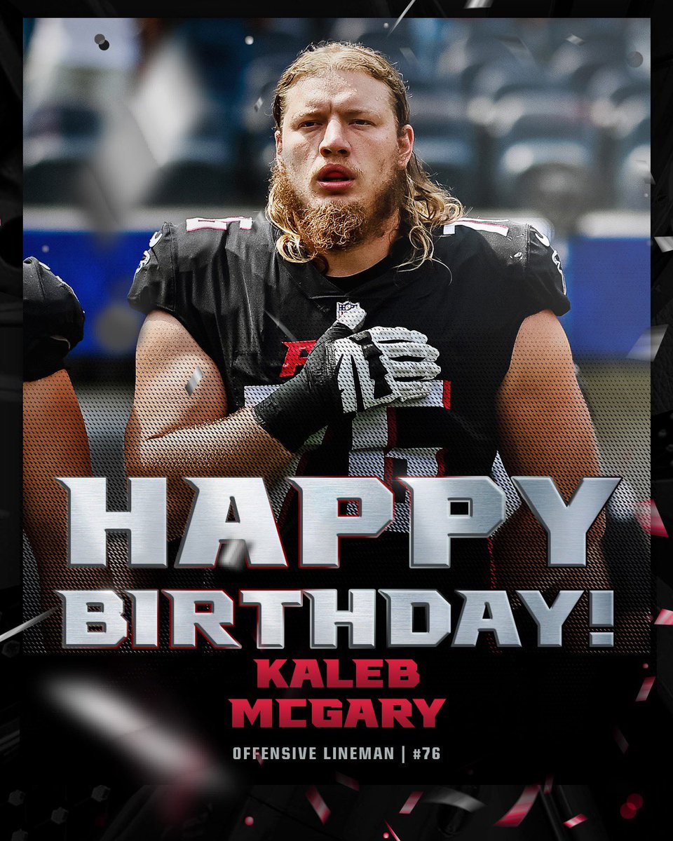 AtlantaFalcons's tweet photo. Time to celebrate 🎉

Give @KalebMcgary some love! https://t.co/fpMhJUNsaJ