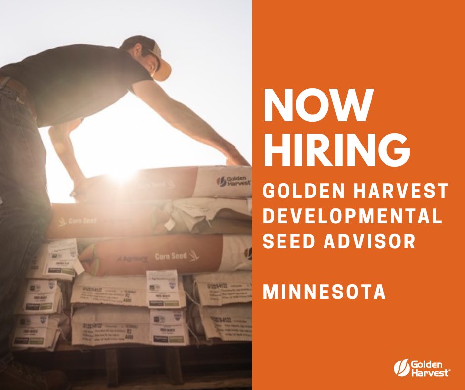 Growth in the Ag Industry continues and Golden Harvest is extending career opportunities to feed that growth. Check out this opportunity for more details in Minnesota:
jobs.smartrecruiters.com/SyngentaGroup/…