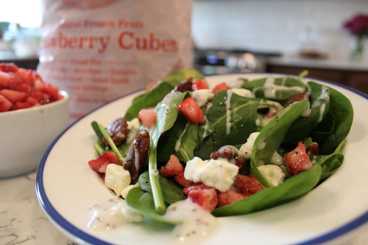 Our IQF Strawberries are the perfect ingredient for everybody’s favorite holiday.

Celebrate the occasion by making a light and flavorful salad with our fresh and flavorful frozen strawberries that your customers will love. 🍓❤️