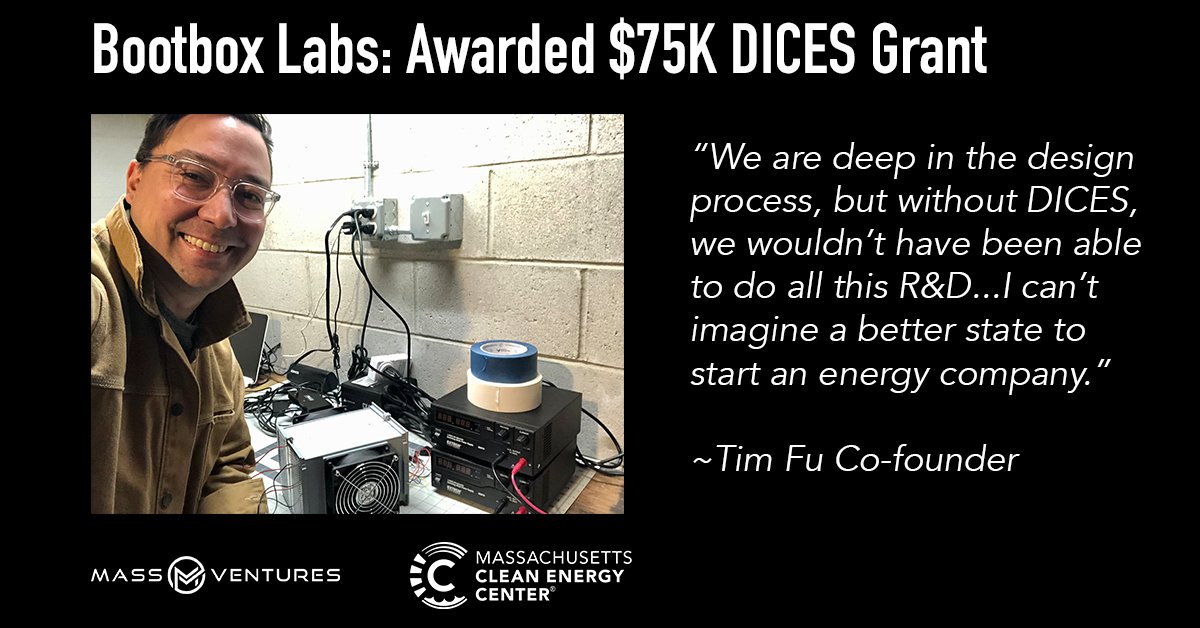 massventures (@massventures) on Twitter photo Tim Fu & Nancy Sun are developing the world's first climate-neutral heat pump, thanks in part to a <a href="/MassCEC/">Massachusetts Clean Energy Center</a> Catalyst/DICES award. Learn how you can develop your #cleanenergy #prototype with a DICES award. Applications accepted through March 16.
mass-ventures.com/catalyst Tim Fu & Nancy Sun are developing the world's first climate-neutral heat pump, thanks in part to a <a href="/MassCEC/">Massachusetts Clean Energy Center</a> Catalyst/DICES award. Learn how you can develop your #cleanenergy #prototype with a DICES award. Applications accepted through March 16.
mass-ventures.com/catalyst
