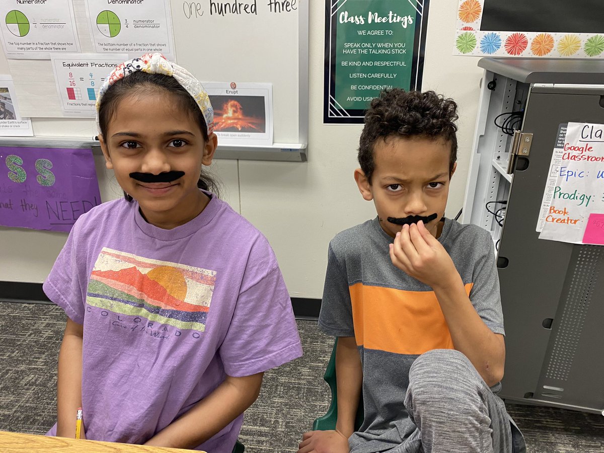 I mustache you a question… <a href="/CorbellElem/">Corbell Elementary</a> #fisdmadetoshine #MoustacheDay