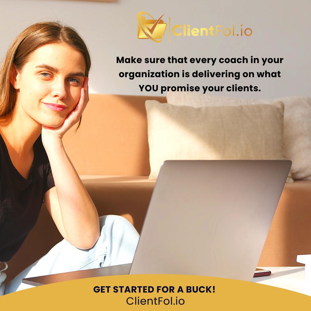 mitchrusso's tweet image. Empower your coaches to deliver exceptional results with ClientFol.io. 

💻 Monitor progress, track performance, and ensure your clients are receiving the support they need to succeed. #ClientFolio #CoachSuccess 💪
