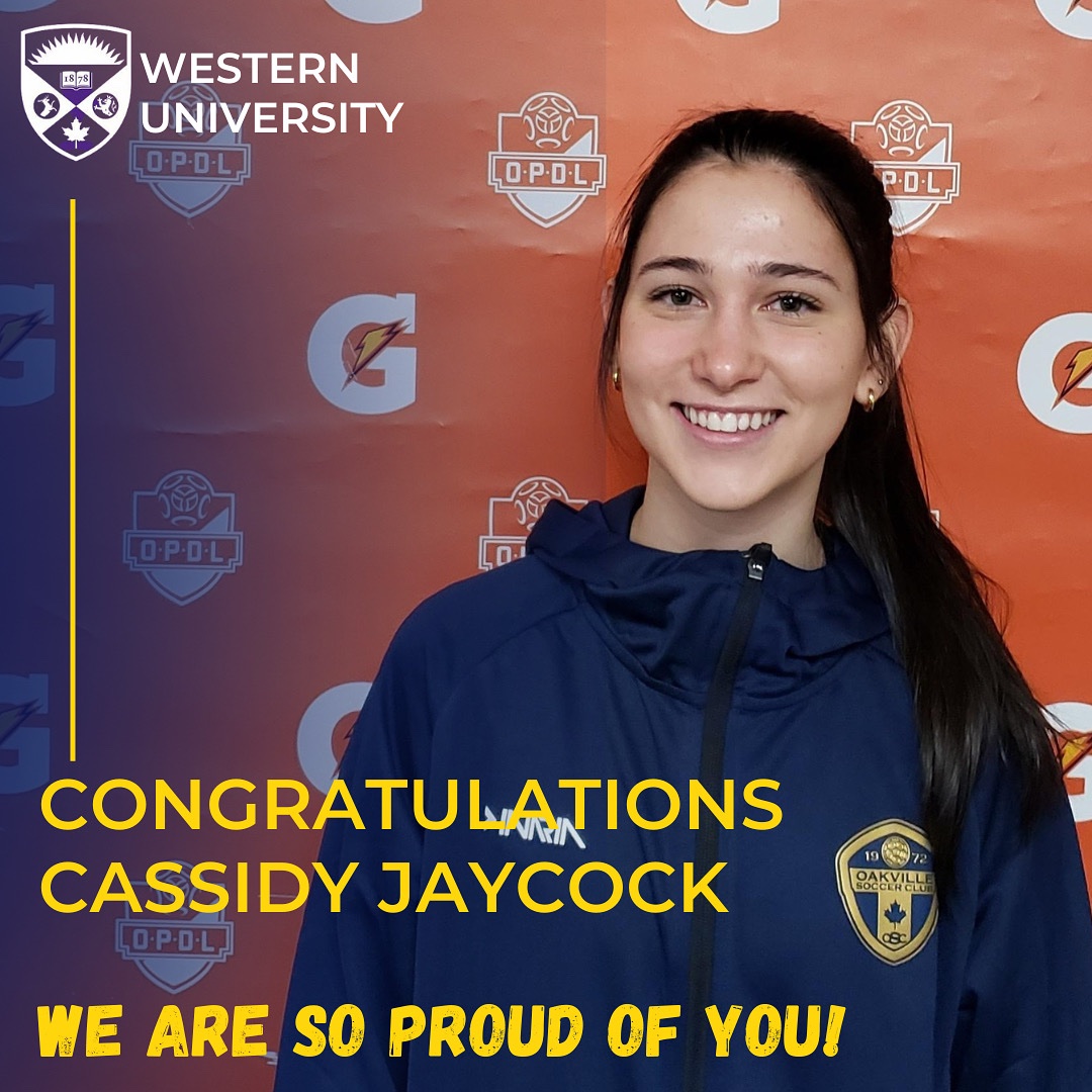 Oakville_Soccer's tweet photo. ⚠️SIGNED⚠️
A big congratulations to Cassidy Jaycock!! She has officially committed to play at Western University
Amazing achievement, we are so proud!
#GoWildGo #Oakvillesoccer #soccer #uwo https://t.co/MP0z6pKIp2