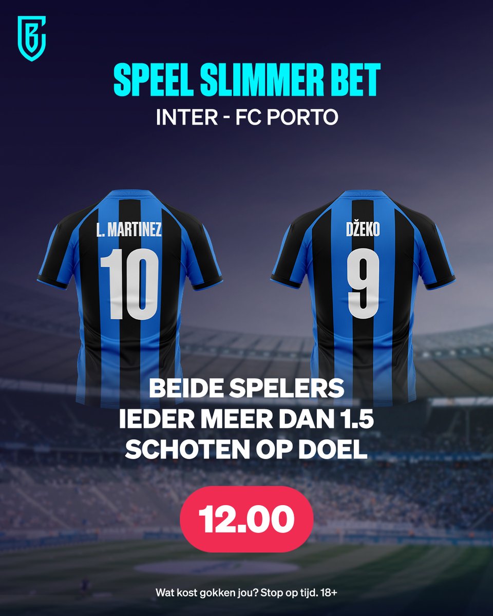 BetCity_NL's tweet photo. 💙 | Traditieclub op jacht naar nieuw succes.
De Scudetto lijkt uit zicht, dus gaat het vizier op de Champions League. 🏆
Schieten beide topspitsen minimaal twee keer op doel? In de groepsfase gingen van beide spelers 9 schoten tussen de palen. 🥅
#IMFCP #UCL #Lautaro #Dzeko https://t.co/SmVYNRUkpR