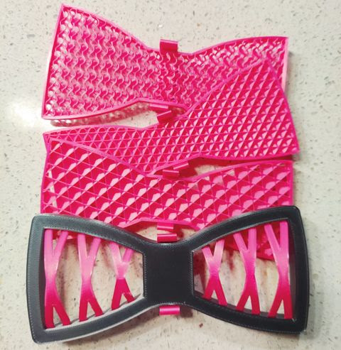 faiqh's tweet photo. #pinkshirt day today so I printed these nifty bow ties to go with pink shirts.
.
.
.
.
.
#3dprinting #3Dprinter #3dprinted #3dprint #prusa3d #prusamk3 #prusa @polyalchemy @prusament #mspink #pink #pinkshirtday #prusament #prusamk3s #prusaslicer #bowtie #bowties https://t.co/iQ1TzlEQNw
