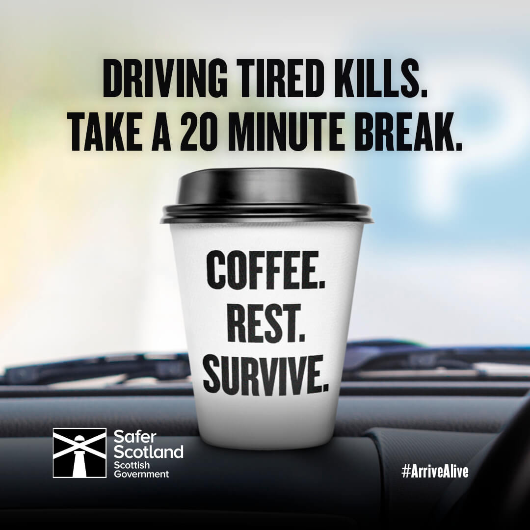 If you feel tired while driving, stop for a coffee and have a rest. 

More here: bit.ly/3I87Rb9 

#ArriveAlive