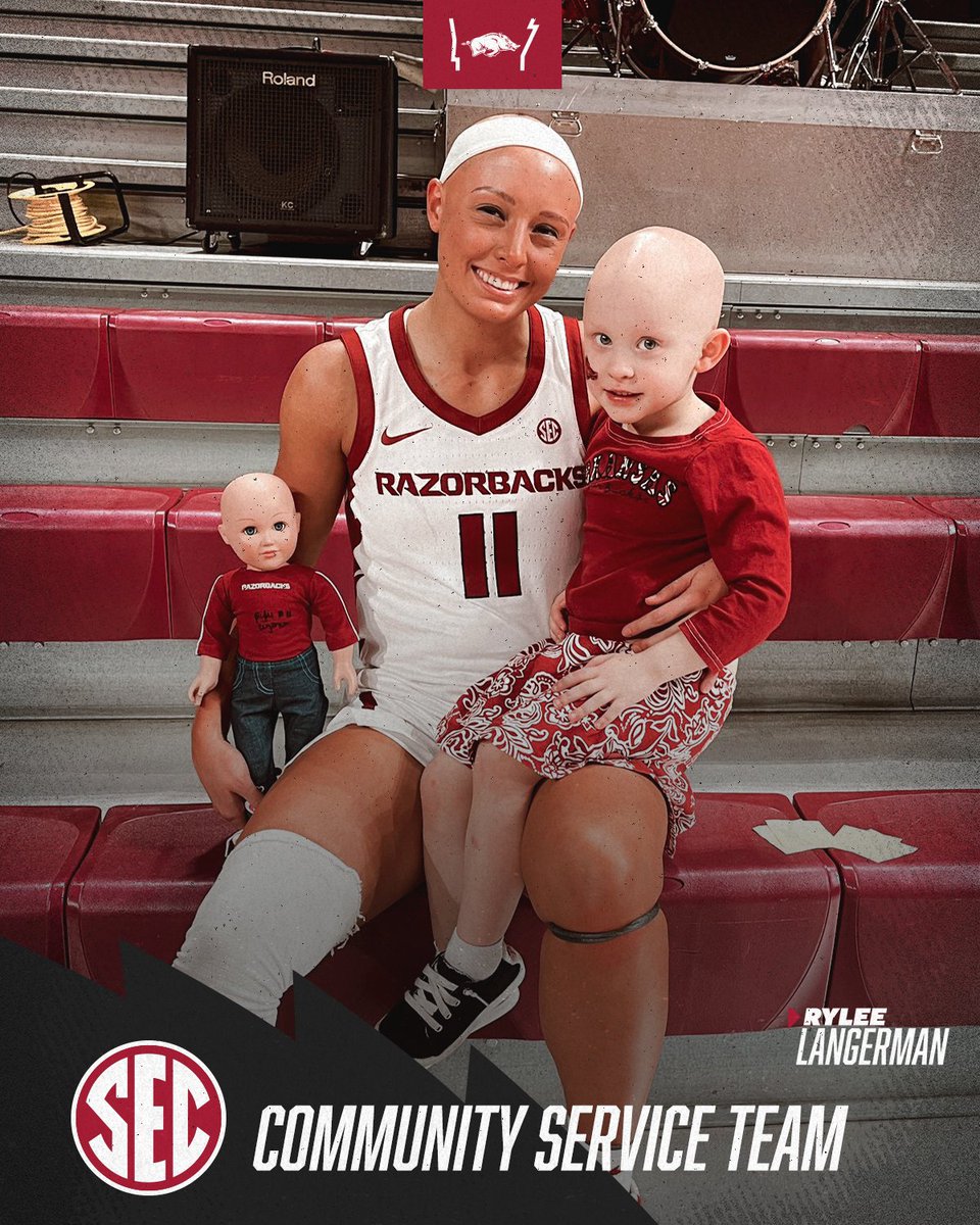 An inspiration to the NWA community and beyond!

<a href="/rylang2/">Rylee Langerman</a> has been named to the SEC Community Service Team 🤝

📰 bit.ly/3SkOuyU