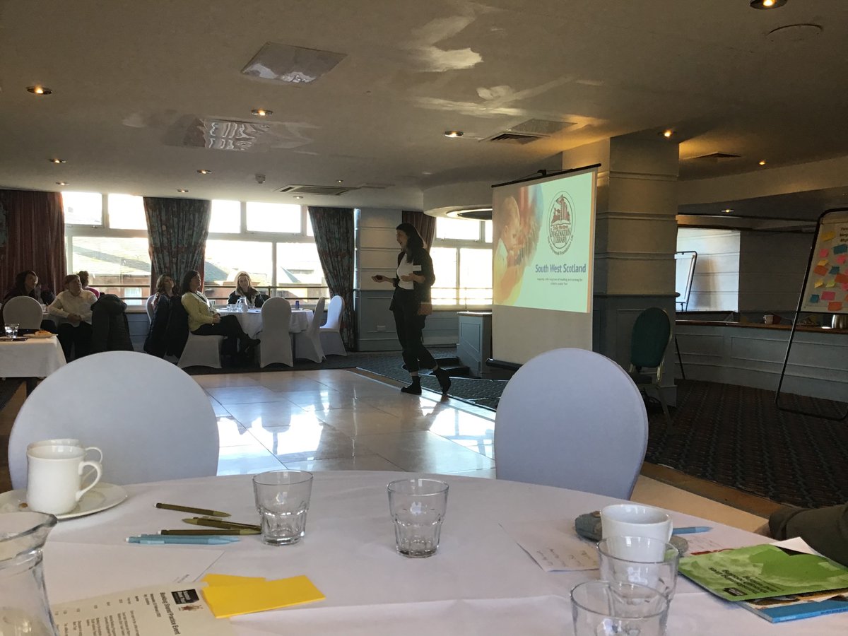 EaLibraries's tweet photo. Inspiring day at @Bookbug_SBT Shared Practice Day.  Great to hear what’s happening across Ayrshire.  Thank you @scottishbktrust for arranging this and helping us to recharge our Bookbug batteries!
#sharingbookbug @EALeisure @salibraries @NACLibraries @dollyslibrary https://t.co/2p1ZeHZGU6