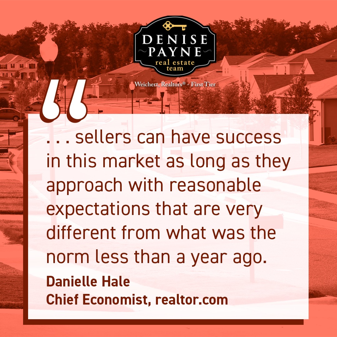 RealtorDeniseP's tweet photo. Thinking about selling your house but aren’t sure if it’s the best time? The key - set your expectations based on current market conditions and work with a local real estate professional – like the Denise Payne Real Estate Team. Give us a call when you’re ready to discuss. https://t.co/9dDseNgKJa