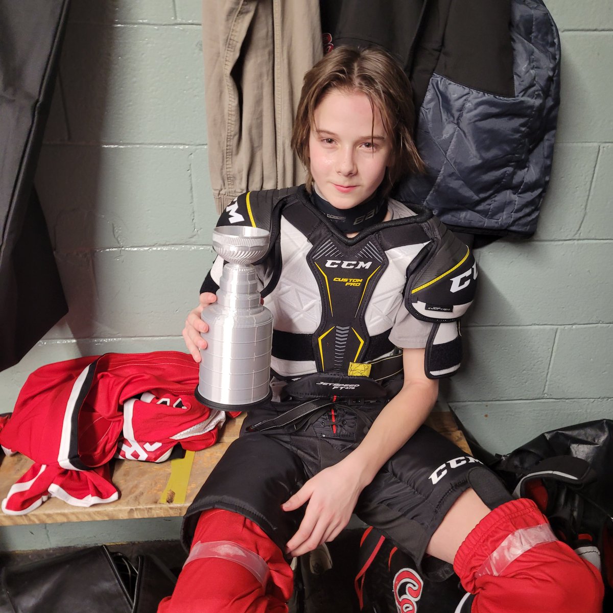 SJCapsU15C's tweet photo. Text book defensive effort and tonghts cap of the Game Nick Griffiths in a tight 1-1 draw vs Celtics. @SJMHA https://t.co/naReXYUaRi