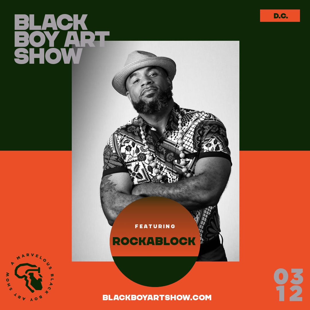 LET'S GOOOO!! DC, it's time to show some Black Boy Joy! Come out and support <a href="/rockablockbrand/">ROCKaBLOCK</a> &amp; @blackboyartshow for an incredible evening of art &amp; creative expression! Don't miss the Marvelous Black Boy Art Show! blackboyartshow.com/cities/d-c/ #BlackBoyJoy #Artshow #DCNightlife