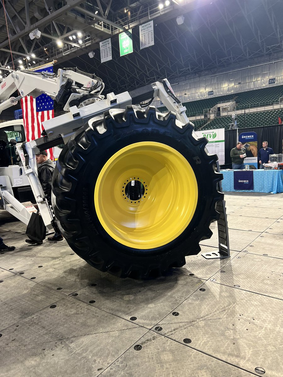 chadohoff's tweet photo. @GoodyearFarm is on display at the @AlerusCenter with @Northwest_Tire booth come on out and say hi! https://t.co/Dm3Ty4Qqgj