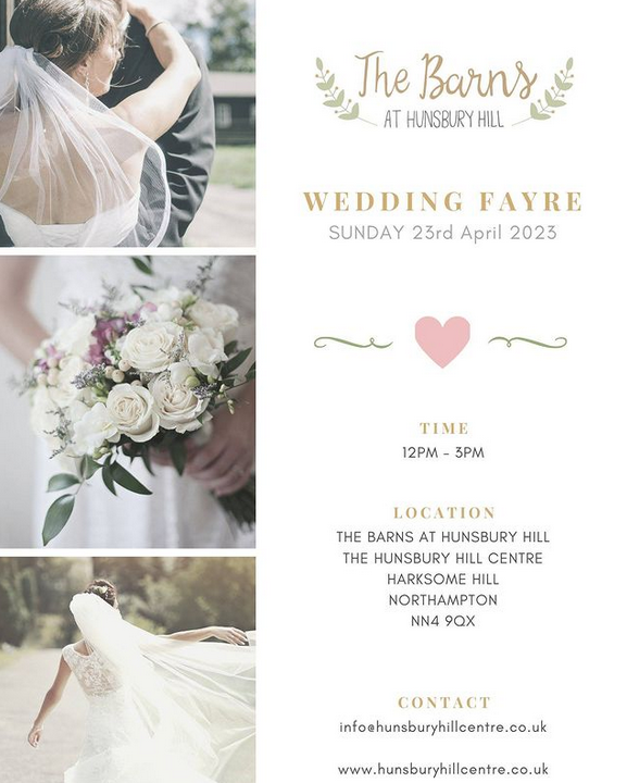 WeddingTweetsUK's tweet photo. If you want inspiration for your wedding day then put this date in your diary! On Sunday 23rd April The Barns at Hunsbury Hill welcome you to their Spring Wedding Fayre. Save the date!
https://t.co/wsz5tNMwsu #weddingfair #savethedate #weddingdirectory #weddingbarn #wedding2024 https://t.co/jArUALuhDm
