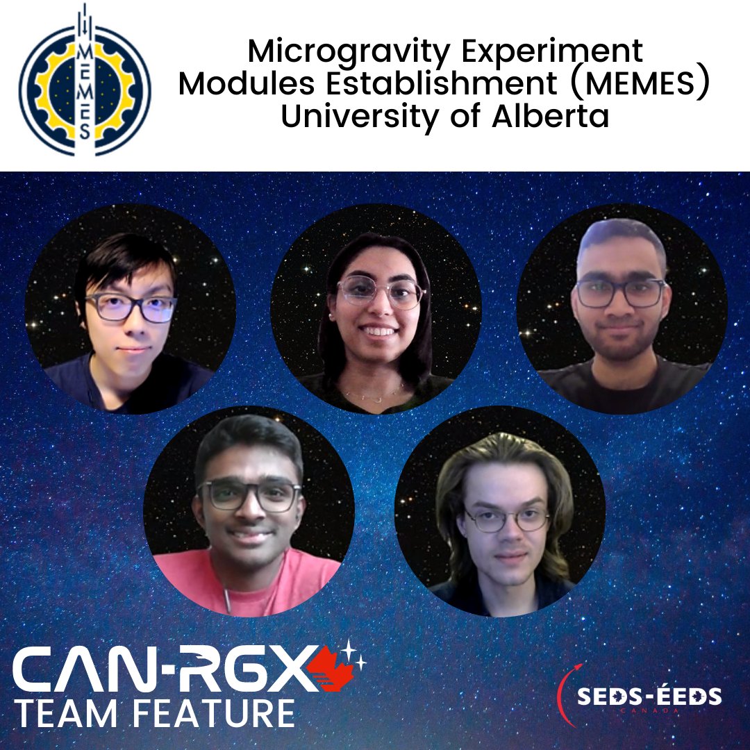sedscanada's tweet photo. Aujourd'hui, nous presentons l'équipe MEMES de l'@UAlberta, une des équipes choisie pour éffectuer leur experience en gravité reduite abord le Falcon 20. @CNRC_NRC @asc_csa #CANRGX #cndspace https://t.co/y3yNYOiMzD