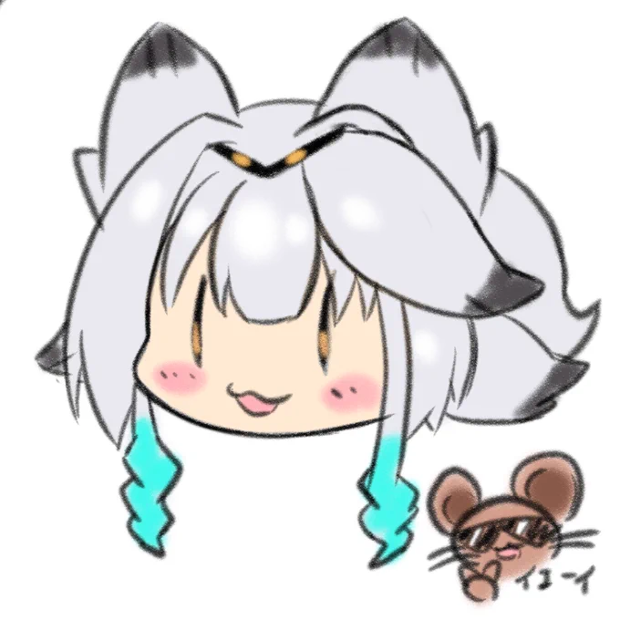 これは講義で一緒に描いてたデフォルメ栢森さん#しゅえったいむ 