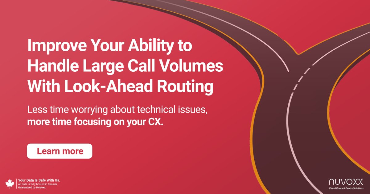 NuVoxx's tweet photo. Learn more about Look-Ahead Routing and the business outcomes the solution delivers! https://t.co/27aiC9GiTH

#agents #support #contactcenter #cx #queues https://t.co/HU93xgZQox