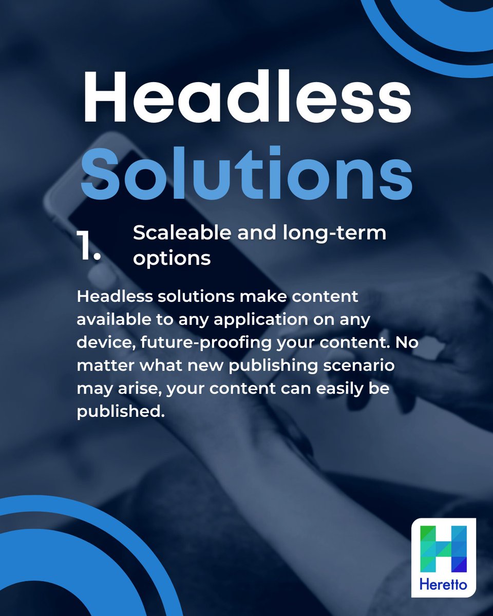 helloHeretto's tweet photo. Both traditional and headless solutions are valuable. Traditional solutions are helpful for businesses that want a more turnkey product and don't need to build their own front-end app. Headless solutions are helpful for developing a longer-term, multi-app solution. #headlessapi https://t.co/wG1oYc51rC