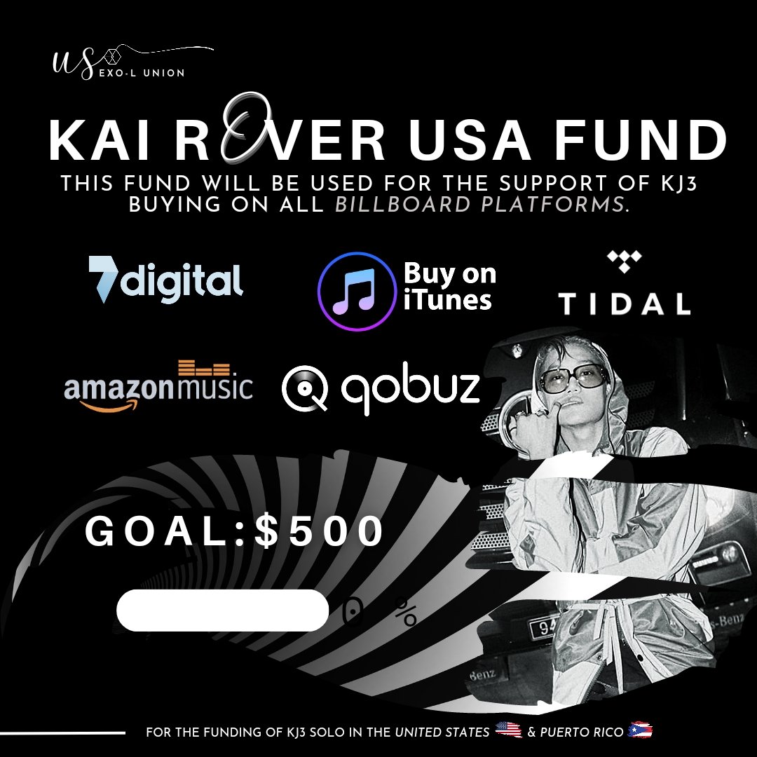USEXOLUNION's tweet photo. ‼️KAI ROVER ITUNES FUNDRAISING PROJECT‼️

Join & help us to collect funds for Kj3🎙

goal: USD 500
Don't forget - every cent counts 🫶

Donate here: 
PayPal:
https://t.co/qkDMU1bwNu
Ko-fi:
https://t.co/rf7SYkQFyN
Gofundme:
https://t.co/qJl9H4Te5c

We will adjust our goal accordingly.
#Rover #Kai 
#EXO #엑소 @weareoneEXO