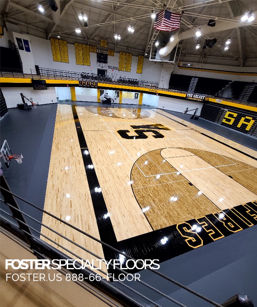FosterFloors's tweet photo. Watch out for shooting stars! 💫
A meteor ☄️shower rained 🌧️down and caused some damage to South Adams High School, but we fixed it up by installing Robbins Sports Surfaces Bio-Channel with 2nd and Better Maple! https://t.co/1nw9yQ3Cee