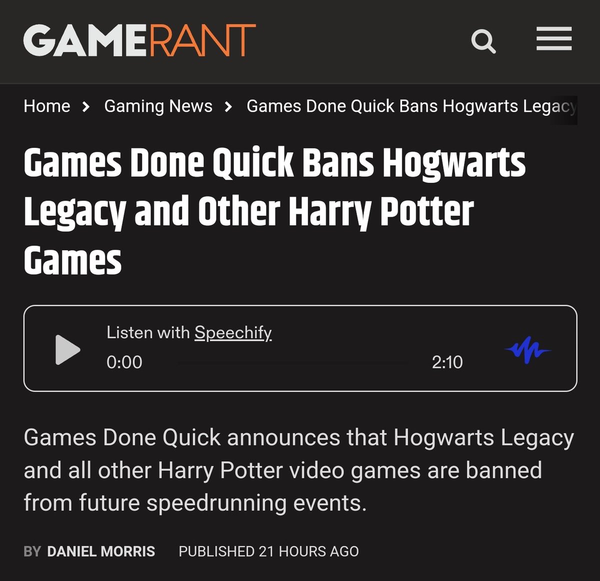 HORSHY2077's tweet photo. welcome to the age of freedom!
#HogwartsLegacy #ThatWizardGame #gamesdonequick https://t.co/bNNkbUbh2H