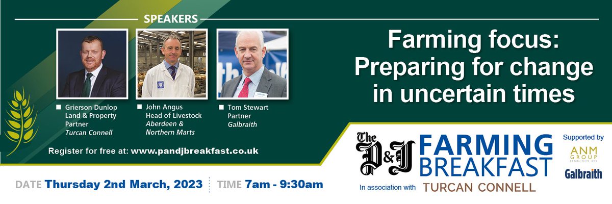 PJ_business's tweet photo. Join us tomorrow for the P&amp;J Farming Breakfast. 

Preparing for change in uncertain times. 

For tickets: https://t.co/0Zxv0iw9xq https://t.co/DPUl9td7vF