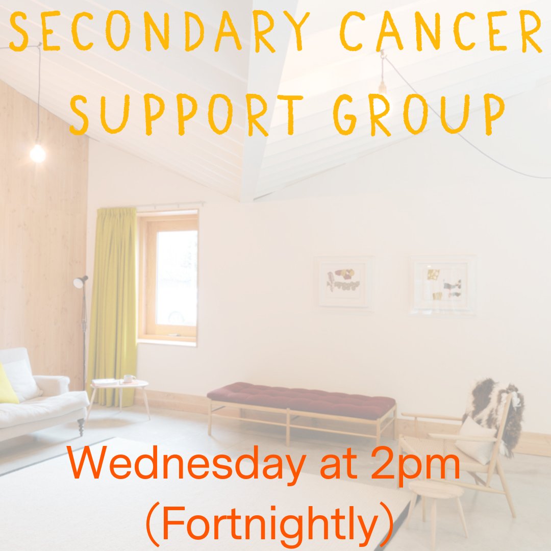 Our Secondary Cancer support group happens on Wednesday afternoons at 2pm every fortnight 🤩

This group is a chance to meet others in a similar situation🧡

If your interested in joining, please have a chat with someone from the team