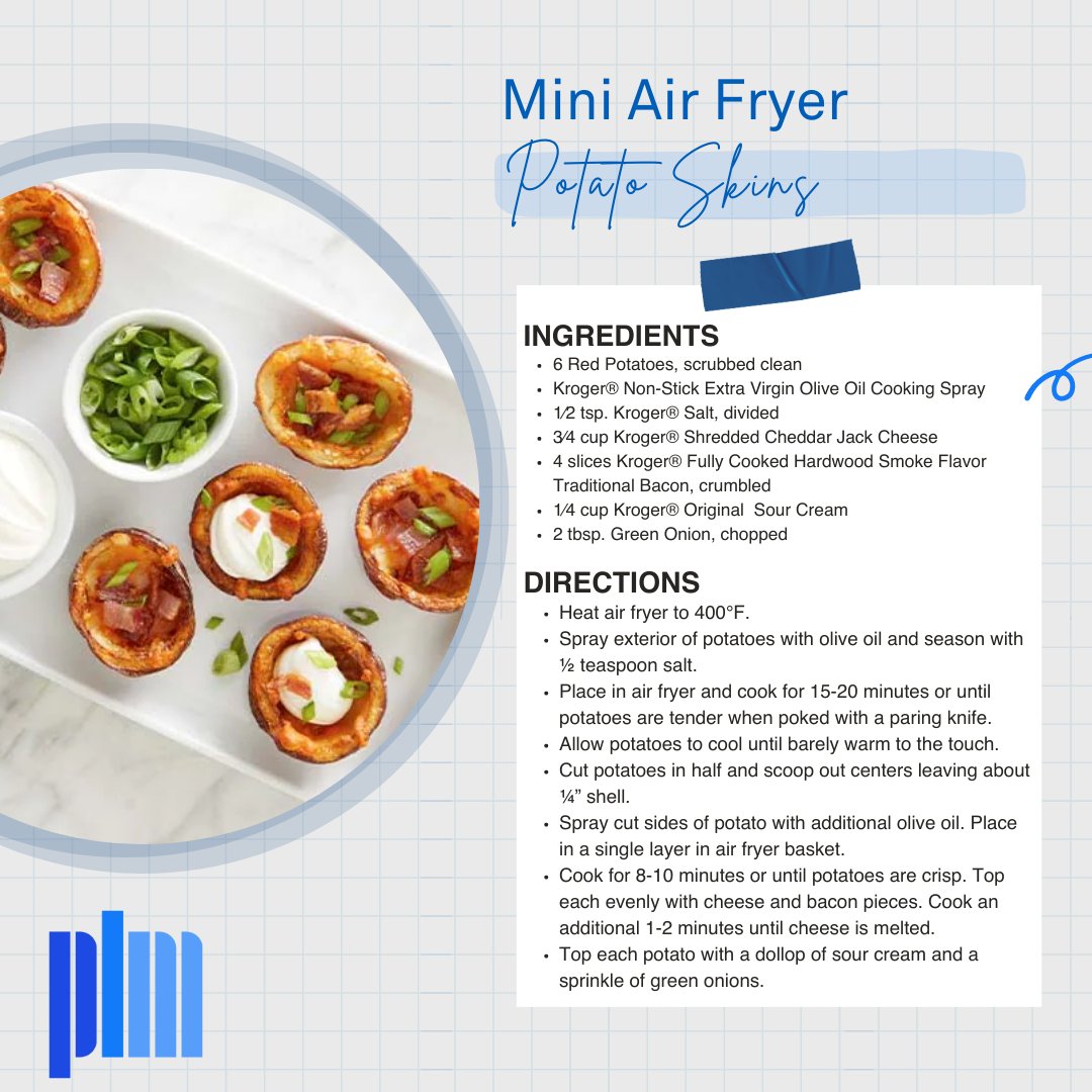PLMarketing's tweet photo. Here is a quick and easy air fryer recipe featuring all of your @Kroger favorites! Tag us in your story if you make this delicious appetizer.😋

#AirFryerRecipes #PLMarketing https://t.co/7gwBVbxYuz