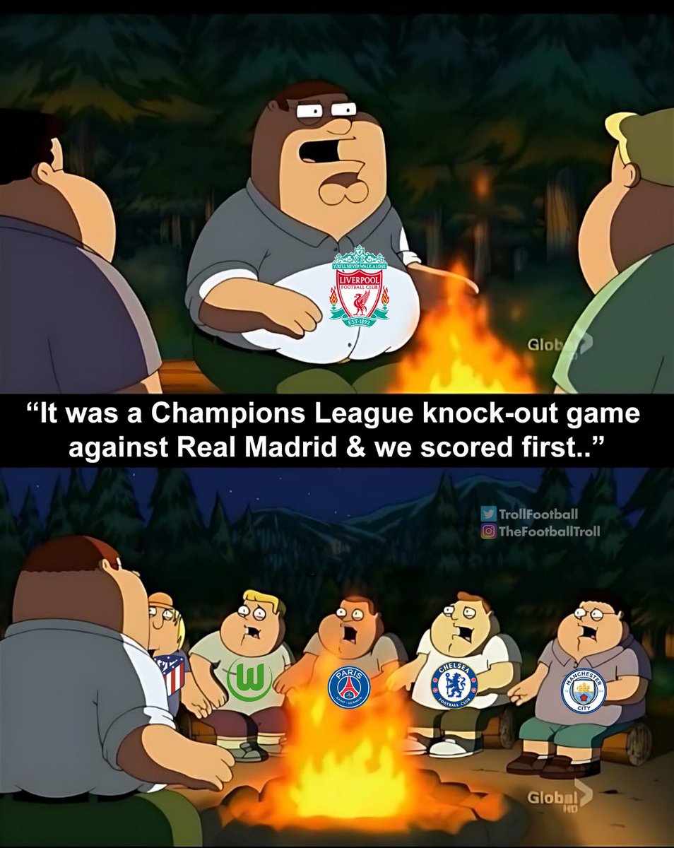 TrollFootball's tweet image. The Champions League nightmare