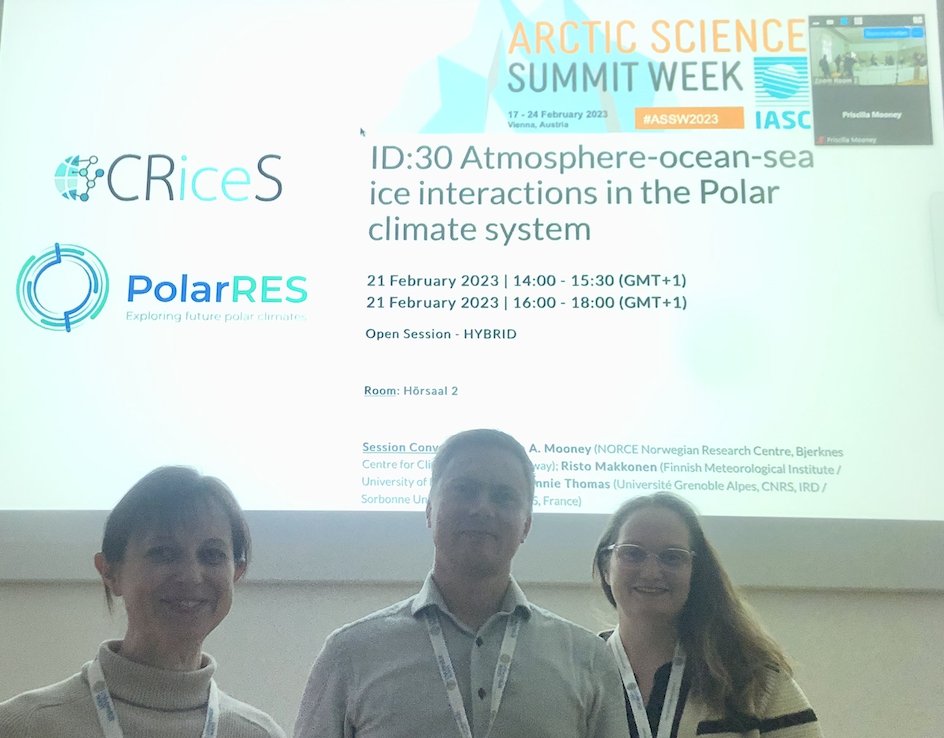 Thanks to all of the presenters and to the great co-organization team from @PolarRES_eu and @CRiceS_H2020 at #assw2023