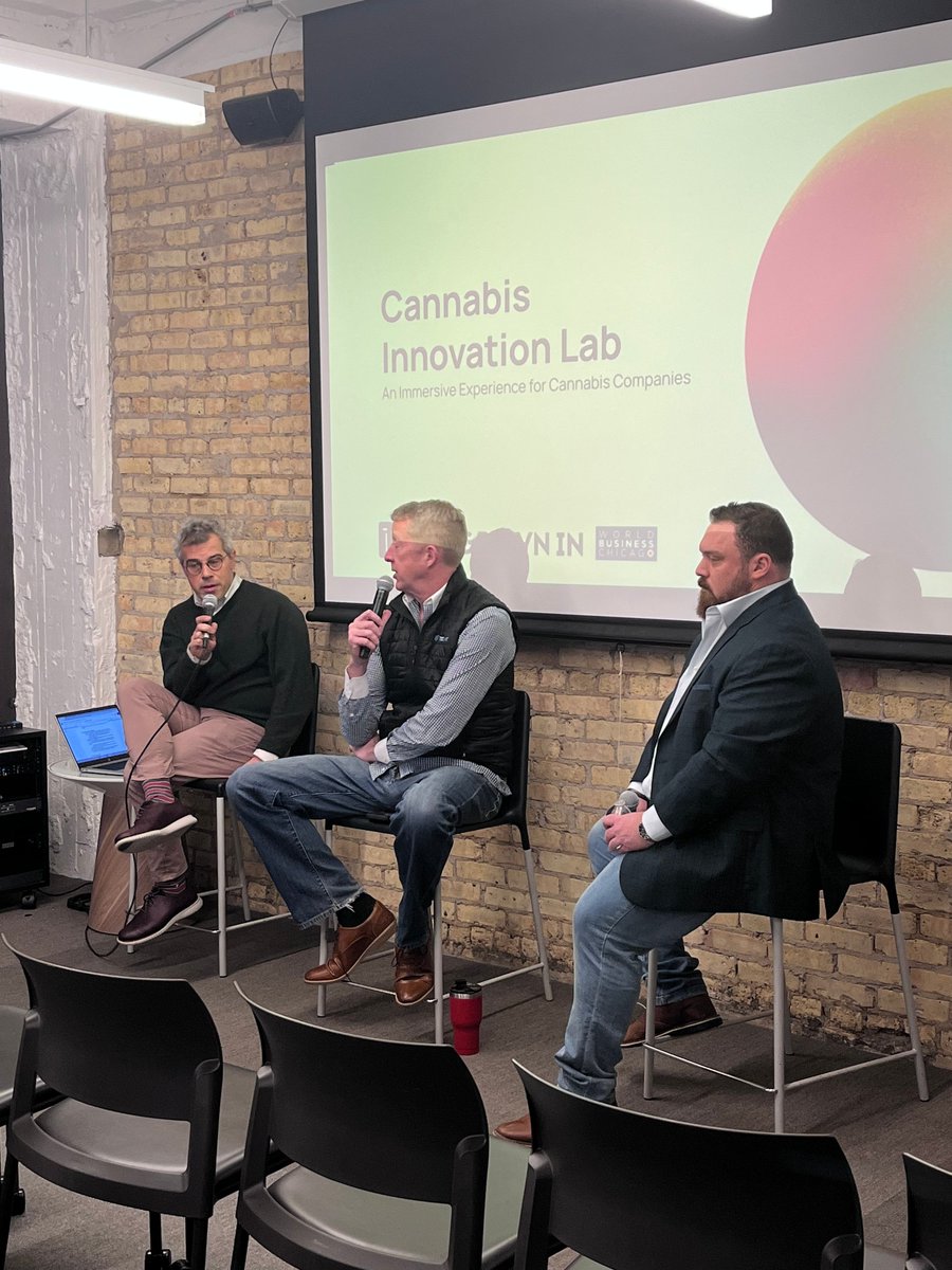 'Solutions need to talk. Make sure any tool you’re plugging in is going to work with the others and that you have the expertise on your team to utilize the tech.' - Craig Schneider of @TECVINE explains on a #CannabisInnovationLab panel this morning. @1871Chicago
