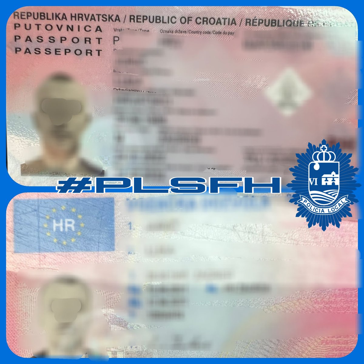 PoliciaLocalSFH's tweet photo. ✔️Tras verificar su auténtica identidad resultó que tenía numerosos antecedentes, entre ellos, por pertenencia a organización criminal.

#PLSFH 
#SanFerPOLICIA
#AreaDeSEGURIDAD https://t.co/jIoUPhpd0y