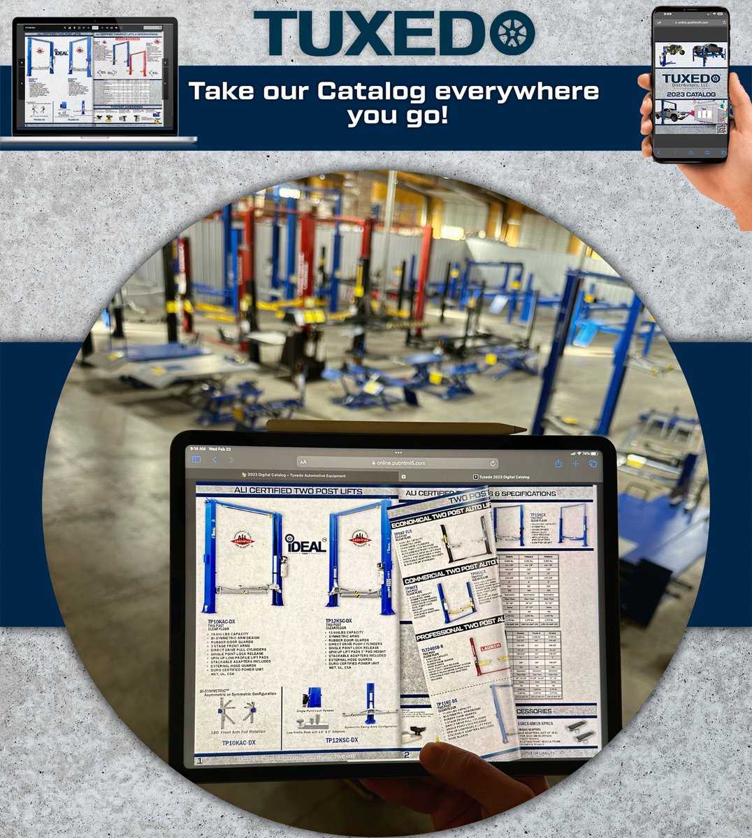 TuxedoAutoEquip's tweet photo. Did you know that we have a fully Digital Catalog that provides easy access wherever you go!
Available for : desktop, mobile and tablet!
https://t.co/S290hO7bpb
-
-
-
-
#tuxedodistributors #idealautoequip #Fourpost #automotive #lift #newequipment #twopostlifts #catalogs #aut https://t.co/OGCzFXr6Zq