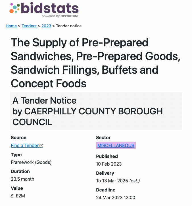 Hungry for a new opportunity? 🥪 

Caerphilly County Borough Council are seeking a supplier for pre-prepared sandwiches, fillings, buffets, and concept foods!

eu1.hubs.ly/H02Ylhq0

 #ukpublicsector  #cateringindustry #caterers