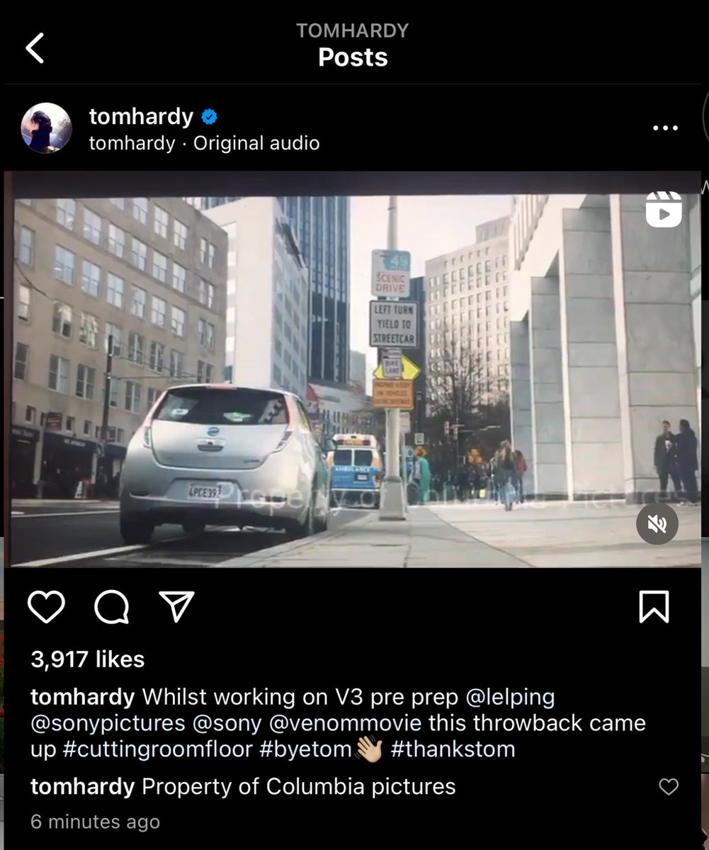 TheTowersOracle's tweet photo. #byetom Venom 3 is in pre-production https://t.co/PkPT8fCwEb