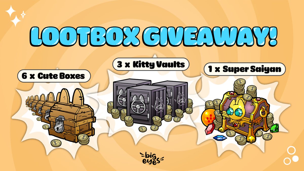 BigEyesCoin's tweet photo. 😺WE'RE SO HAPPY TO SEE EVERYONE HAVING FUN WITH THE #BigEyesLoot BOXES! So, we're giving away 10 of them😻😽 

For your chance to win:
♻️RT
🫵Tag 3 friends
💬Comment your wallet address 

You have until Monday 27th Feb, good luck!

Get cute: https://t.co/VF9iM7jpjS
#freecoins https://t.co/B3bV34Pkbk