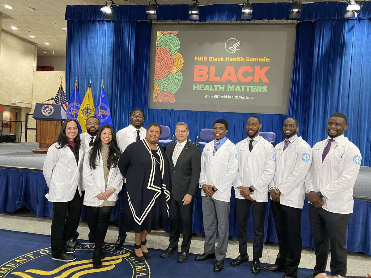 Great to see HHS <a href="/SecBecerra/">Secretary Xavier Becerra</a> with the future of black medicine #HHSBlackHealtMatters #HealthTech #HealthEquity