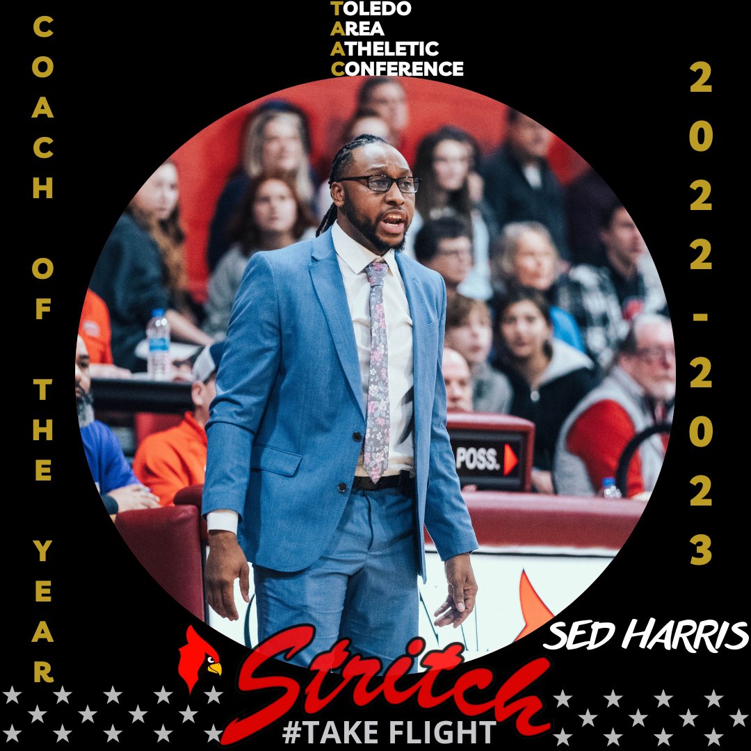 Just in! Cardinal Stritch's Boys Basketball Coach, Sed Harris, was selected as TAAC COACH OF THE YEAR! Congratulations Coach Harris! #takeflight #humble