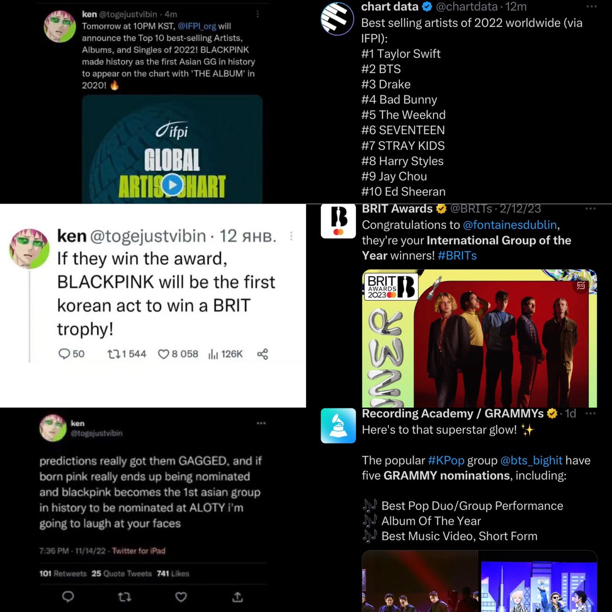 ysljks's tweet photo. predictions really got them GAGGED.
#BTSKarmaIsReal 🥰 https://t.co/xkbnLoBLzh