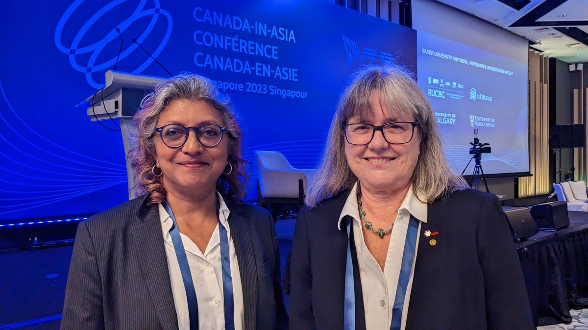 MariaMathai's tweet photo. 3 years after moderating a virtual fireside chat for #CBSE with #Nobel Laureate Prof Donna Strickland l got to meet her in person today at #CIAC2023 . #fangirl moment. #highereducation #girlpower #WomenInScience #photonics https://t.co/wamCUARx6W