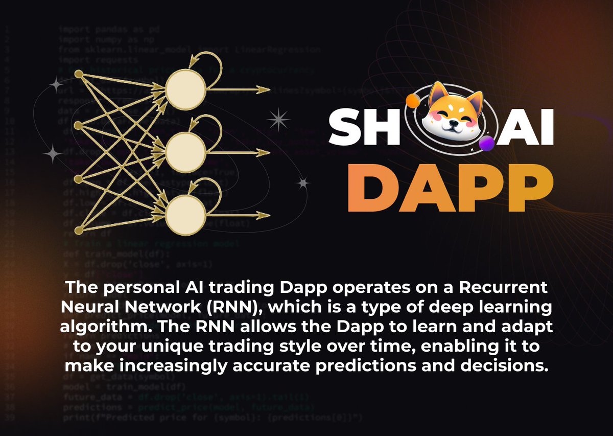 SH_AITech's tweet photo. 🟠 SHAI DAPP TECHONOGY 🟠

SHAI AI Dapp marks a significant breakthrough , with the potential to transform the landscape of AI-based trading application and development through its pioneering approach 🟠.

#SHAI #dApps #DEX #DAO #NFT #CMC #AI #FairLaunch #ShibaArmy https://t.co/6BcQO7FRYI