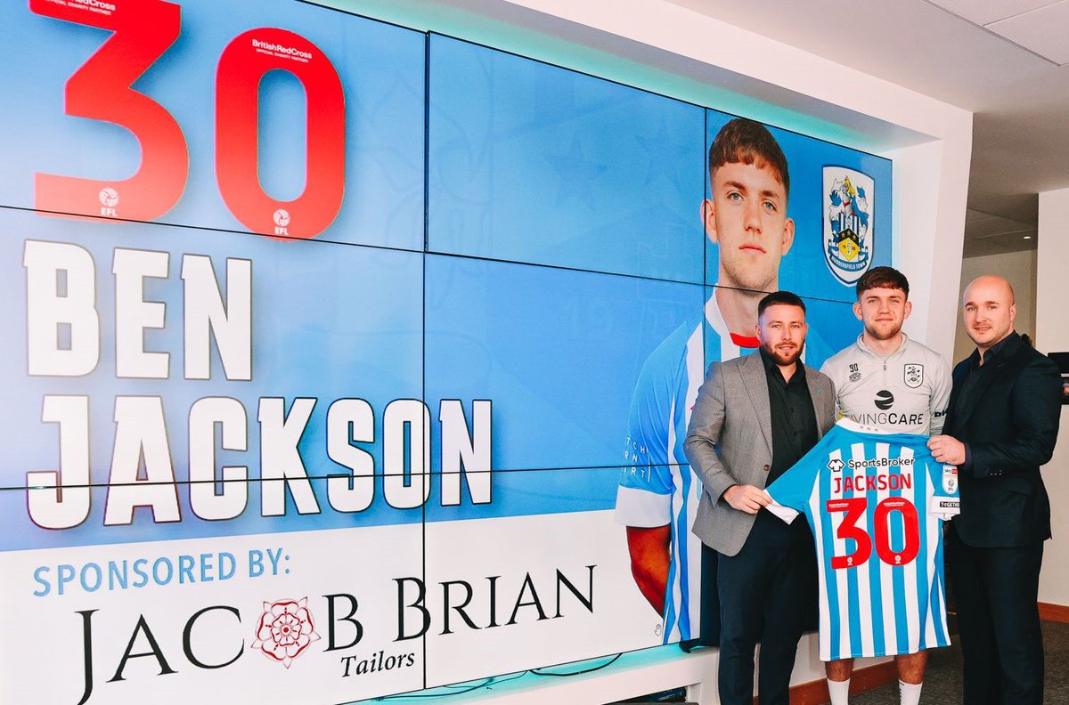 JB_Tailors's tweet photo. Proud sponsors of Ben Jackson for the 2022/23 season #terriers #htafc #jacobbriantailors https://t.co/CCWKxM58M7