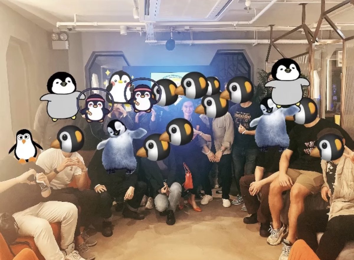 JenniferChengLo's tweet photo. Repped https://t.co/3NIZ17KhBa DAO @newchiccapital @coins_group Partners v &amp; @Crypto_Virginia @pudgypenguins meetup 🐧proud to be holders, strategic partners, collaborators, investors - SWIPE to see!  C u in Asia soon @lucanetz 🫡🐧
#jenniferchenglo #jennifercheng #newchiccapital https://t.co/2lcWap34cv